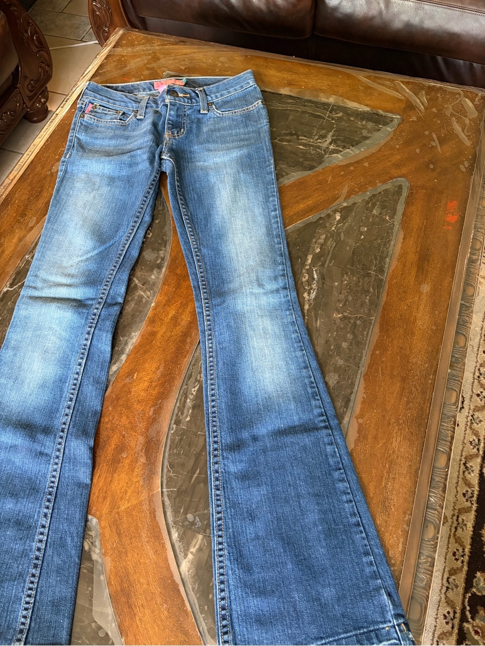 Hollister Women’s Skinny Jeans in Dark Blue Denim